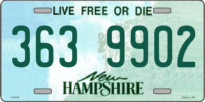 NH license plate 3639902