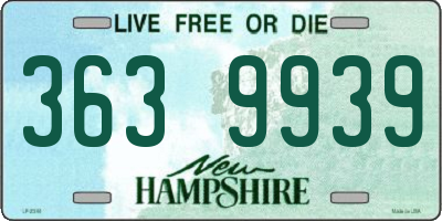 NH license plate 3639939