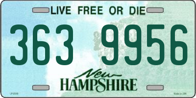 NH license plate 3639956