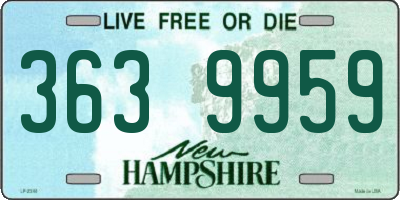 NH license plate 3639959