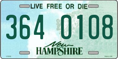 NH license plate 3640108