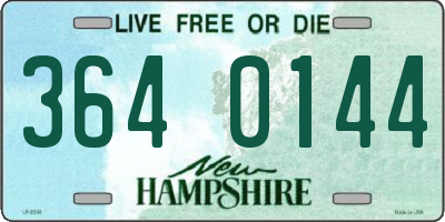 NH license plate 3640144
