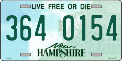 NH license plate 3640154