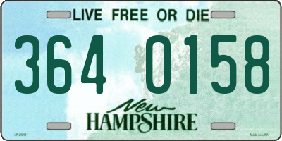 NH license plate 3640158