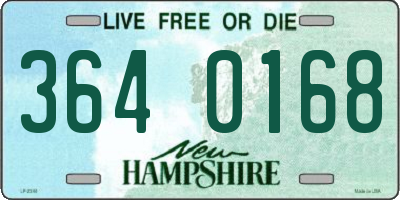 NH license plate 3640168