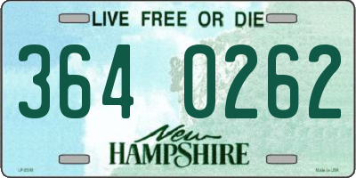 NH license plate 3640262