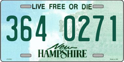 NH license plate 3640271