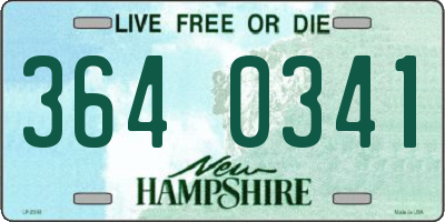 NH license plate 3640341
