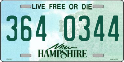 NH license plate 3640344