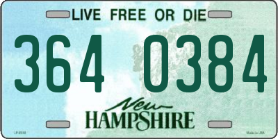 NH license plate 3640384