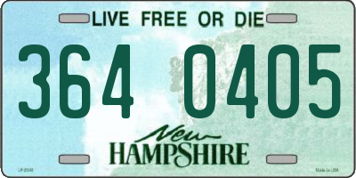 NH license plate 3640405