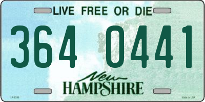 NH license plate 3640441