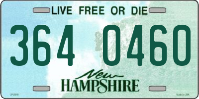NH license plate 3640460