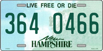 NH license plate 3640466