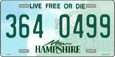 NH license plate 3640499