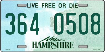 NH license plate 3640508