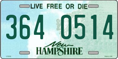 NH license plate 3640514