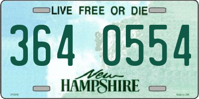 NH license plate 3640554
