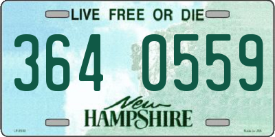 NH license plate 3640559