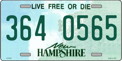 NH license plate 3640565