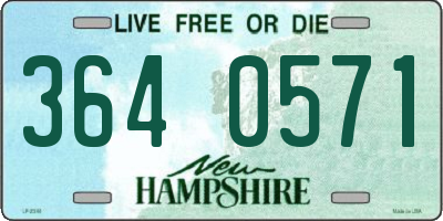 NH license plate 3640571