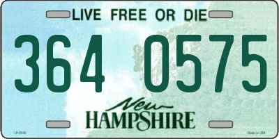 NH license plate 3640575