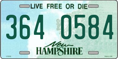 NH license plate 3640584