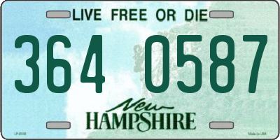 NH license plate 3640587