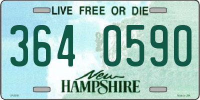 NH license plate 3640590