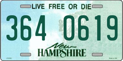 NH license plate 3640619
