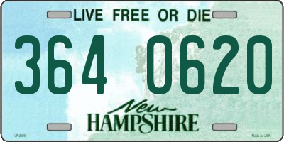 NH license plate 3640620