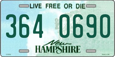 NH license plate 3640690