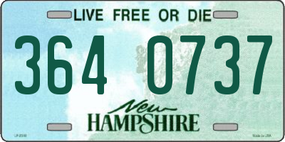 NH license plate 3640737