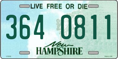 NH license plate 3640811