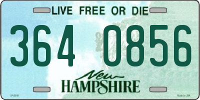 NH license plate 3640856