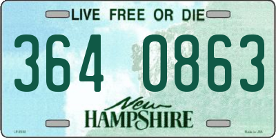 NH license plate 3640863