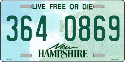 NH license plate 3640869