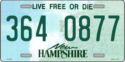 NH license plate 3640877