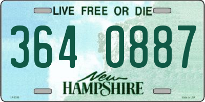 NH license plate 3640887
