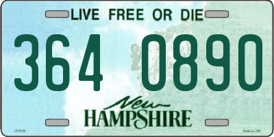 NH license plate 3640890
