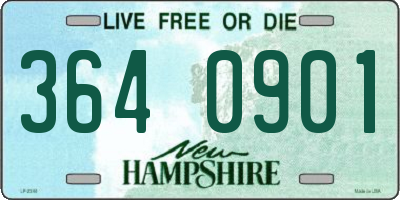 NH license plate 3640901