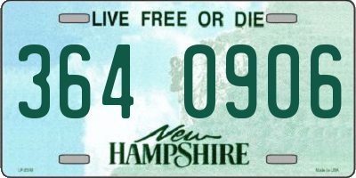 NH license plate 3640906