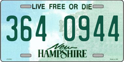 NH license plate 3640944