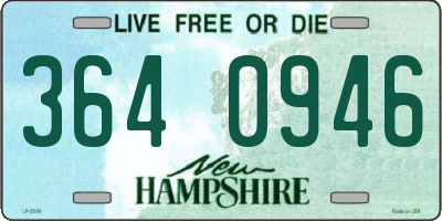 NH license plate 3640946