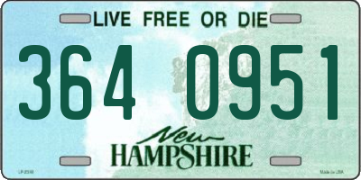 NH license plate 3640951