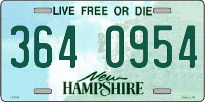 NH license plate 3640954