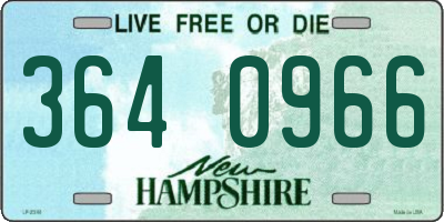 NH license plate 3640966
