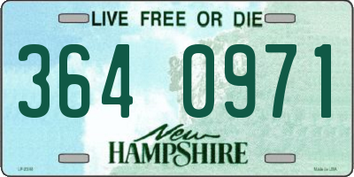 NH license plate 3640971