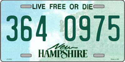 NH license plate 3640975