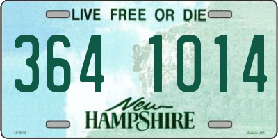 NH license plate 3641014